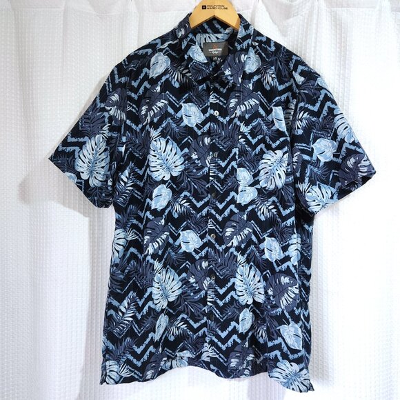 Hawaiian Tropical Shirt Men's Large Short Sleeve Button Up Shirt - Picture 10 of 10
